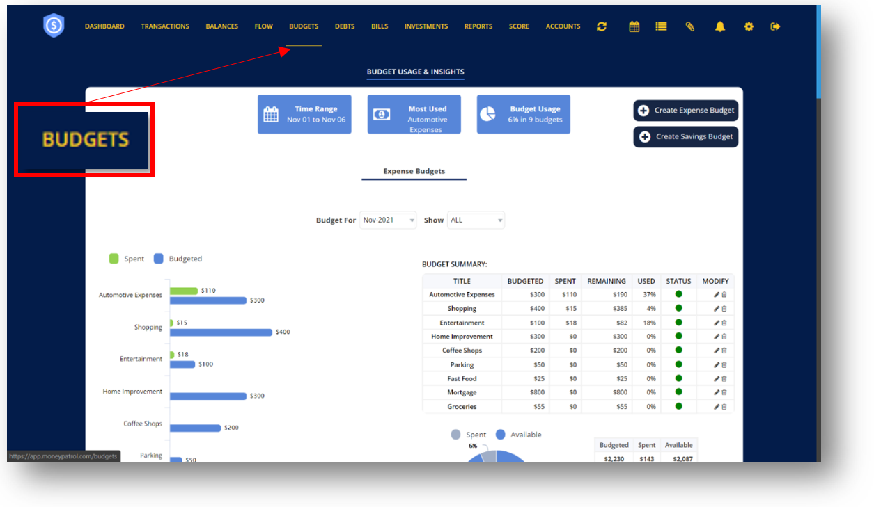 Money Patrol User Guide